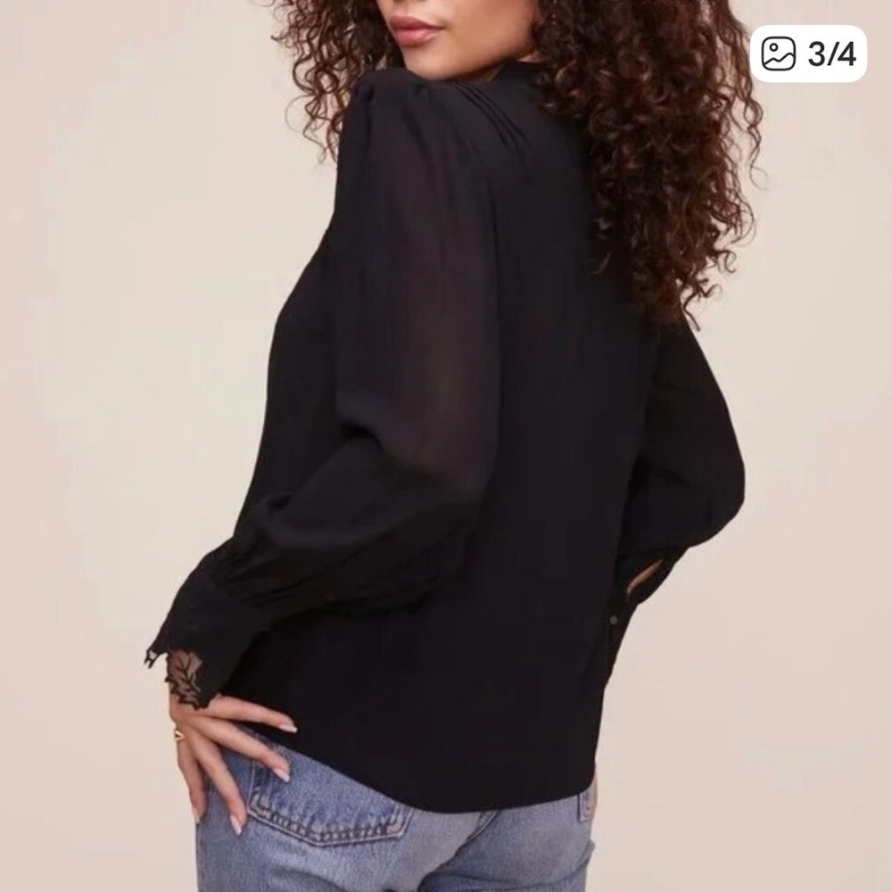 ASTR the Label Monarch Black Women's Top, Medium EUC - Picture 3 of 9